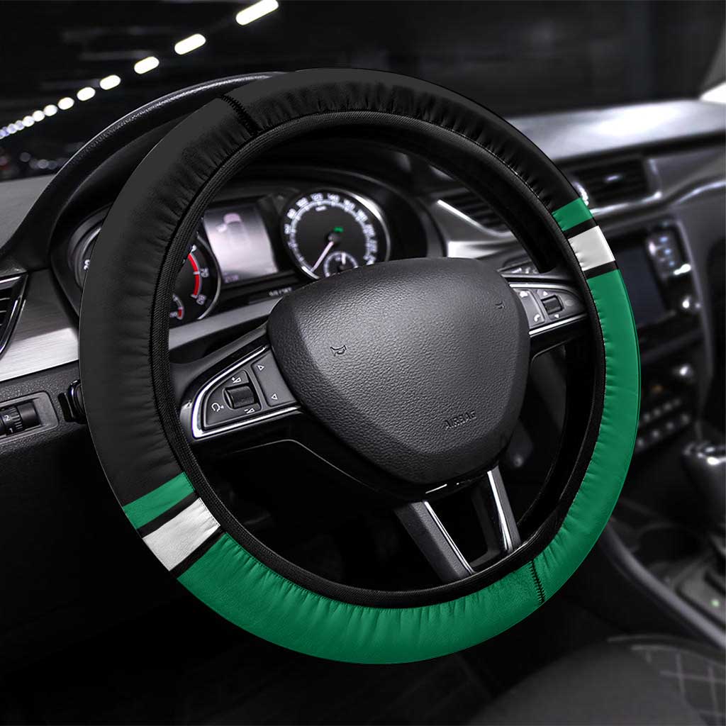 Nigeria Steering Wheel Cover Nigeria Coat Of Arms Simple Style