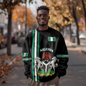 Nigeria Sweatshirt Nigeria Coat Of Arms Simple Style