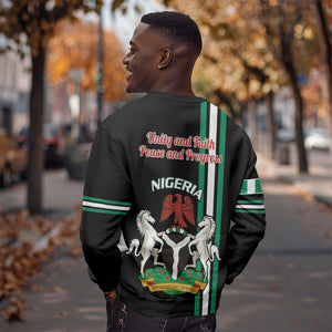 Nigeria Sweatshirt Nigeria Coat Of Arms Simple Style