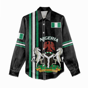 Nigeria Women Casual Shirt Nigeria Coat Of Arms Simple Style