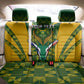 Custom South Africa Rugby Back Car Seat Cover Go Springboks Kente With Bokke