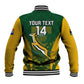 Custom South Africa Rugby Baseball Jacket Go Springboks Kente With Bokke LT14