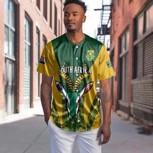 Custom South Africa Rugby Baseball Jersey Go Springboks Kente With Bokke