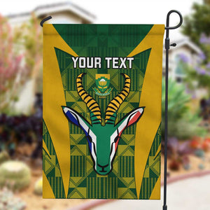 Custom South Africa Rugby Garden Flag Go Springboks Kente With Bokke