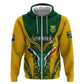 Custom South Africa Rugby Hoodie Go Springboks Kente With Bokke