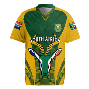 Custom South Africa Rugby Rugby Jersey Go Springboks Kente With Bokke