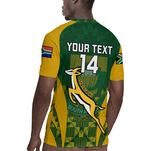 Custom South Africa Rugby Rugby Jersey Go Springboks Kente With Bokke