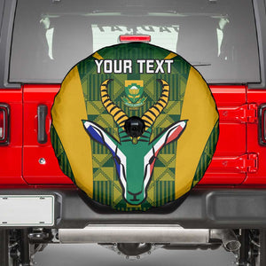 Custom South Africa Rugby Spare Tire Cover Go Springboks Kente With Bokke