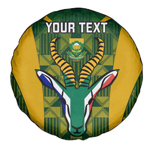 Custom South Africa Rugby Spare Tire Cover Go Springboks Kente With Bokke