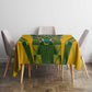 Custom South Africa Rugby Tablecloth Go Springboks Kente With Bokke