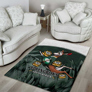 South Africa Rugby Area Rug Springboks 4th Champions World Cup Proud Bokke