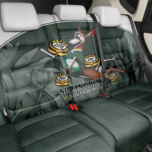 South Africa Rugby Back Car Seat Cover Springboks 4th Champions World Cup Proud Bokke