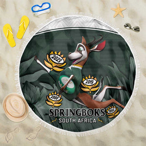 South Africa Rugby Beach Blanket Springboks 4th Champions World Cup Proud Bokke