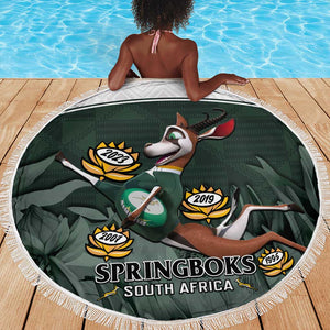 South Africa Rugby Beach Blanket Springboks 4th Champions World Cup Proud Bokke