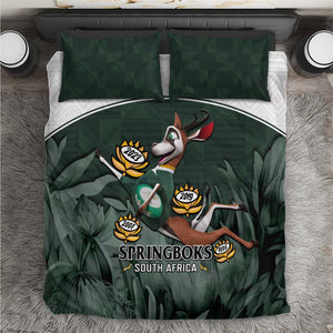 South Africa Rugby Bedding Set Springboks 4th Champions World Cup Proud Bokke