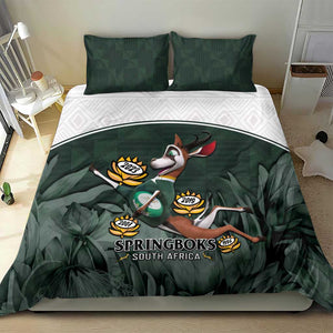 South Africa Rugby Bedding Set Springboks 4th Champions World Cup Proud Bokke