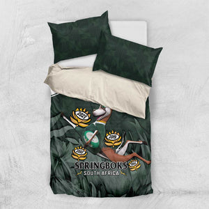 South Africa Rugby Bedding Set Springboks 4th Champions World Cup Proud Bokke