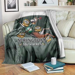 South Africa Rugby Blanket Springboks 4th Champions World Cup Proud Bokke