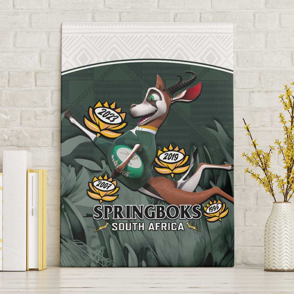 South Africa Rugby Canvas Wall Art Springboks 4th Champions World Cup Proud Bokke