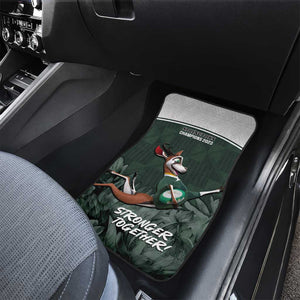 South Africa Rugby Car Mats Springboks 4th Champions World Cup Proud Bokke