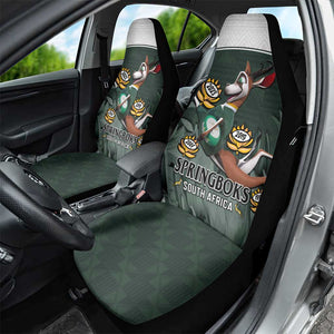 South Africa Rugby Car Seat Cover Springboks 4th Champions World Cup Proud Bokke