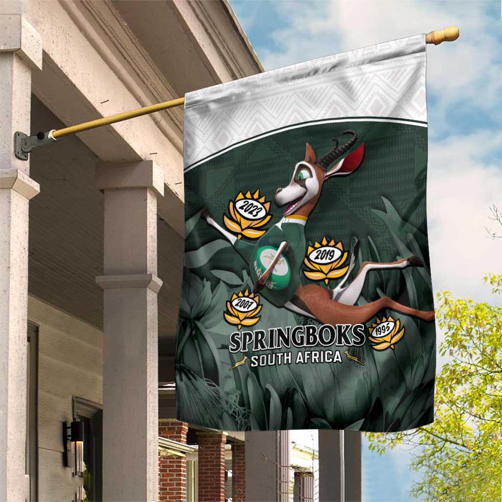 South Africa Rugby Garden Flag Springboks 4th Champions World Cup Proud Bokke