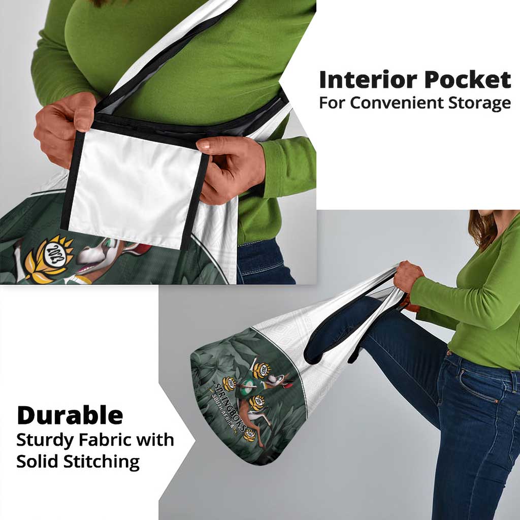 South Africa Rugby Grocery Bag Springboks 4th Champions World Cup Proud Bokke