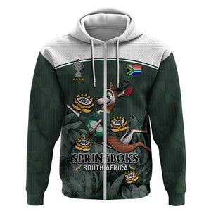 South Africa Rugby Hoodie Springboks 4th Champions World Cup Proud Bokke