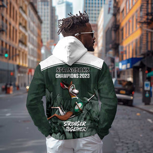 South Africa Rugby Hoodie Springboks 4th Champions World Cup Proud Bokke