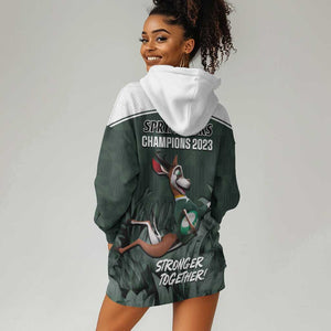 South Africa Rugby Hoodie Dress Springboks 4th Champions World Cup Proud Bokke