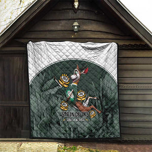 South Africa Rugby Quilt Springboks 4th Champions World Cup Proud Bokke