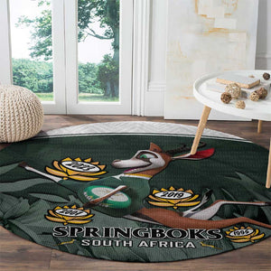 South Africa Rugby Round Carpet Springboks 4th Champions World Cup Proud Bokke