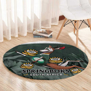 South Africa Rugby Round Carpet Springboks 4th Champions World Cup Proud Bokke