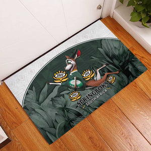 South Africa Rugby Rubber Doormat Springboks 4th Champions World Cup Proud Bokke