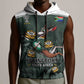 South Africa Rugby Sleeveless Hoodie Springboks 4th Champions World Cup Proud Bokke - African Pride