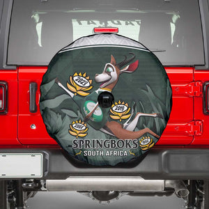 South Africa Rugby Spare Tire Cover Springboks 4th Champions World Cup Proud Bokke