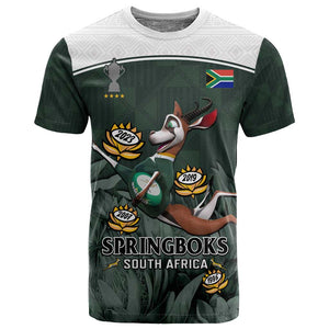 South Africa Rugby T shirt Springboks 4th Champions World Cup Proud Bokke