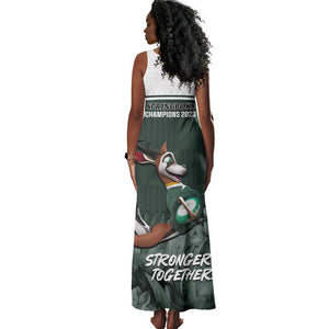 South Africa Rugby Tank Maxi Dress Springboks 4th Champions World Cup Proud Bokke