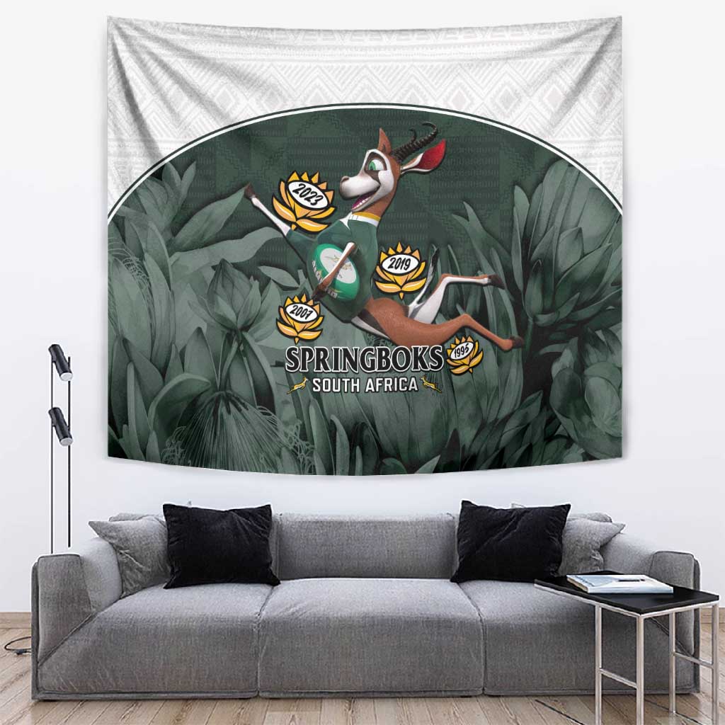 South Africa Rugby Tapestry Springboks 4th Champions World Cup Proud Bokke