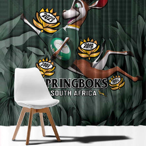 South Africa Rugby Window Curtain Springboks 4th Champions World Cup Proud Bokke