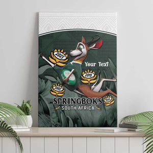 Custom South Africa Rugby Canvas Wall Art Springboks 4th Champions World Cup Proud Bokke