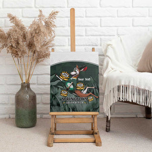 Custom South Africa Rugby Canvas Wall Art Springboks 4th Champions World Cup Proud Bokke