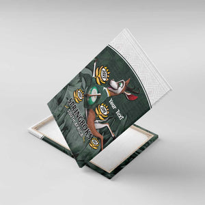 Custom South Africa Rugby Canvas Wall Art Springboks 4th Champions World Cup Proud Bokke