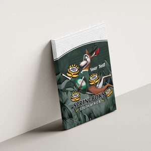 Custom South Africa Rugby Canvas Wall Art Springboks 4th Champions World Cup Proud Bokke