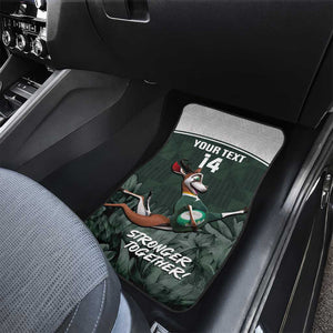 Custom South Africa Rugby Car Mats Springboks 4th Champions World Cup Proud Bokke