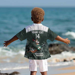 Custom South Africa Rugby Kid Hawaiian Shirt Springboks 4th Champions World Cup Proud Bokke