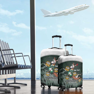 Custom South Africa Rugby Luggage Cover Springboks 4th Champions World Cup Proud Bokke