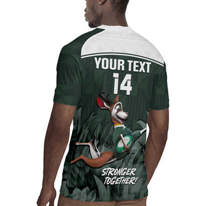 Custom South Africa Rugby Rugby Jersey Springboks 4th Champions World Cup Proud Bokke