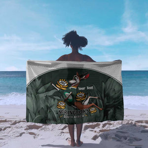 Custom South Africa Rugby Sarong Springboks 4th Champions World Cup Proud Bokke