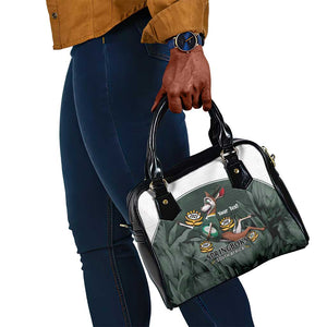 Custom South Africa Rugby Shoulder Handbag Springboks 4th Champions World Cup Proud Bokke